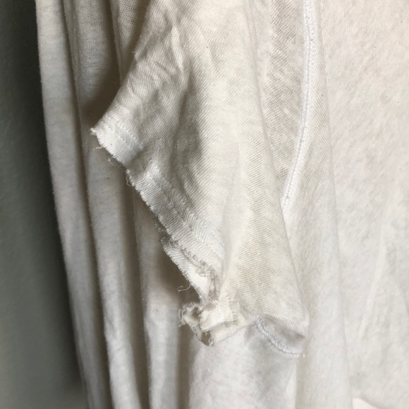 Free People Hi-Low White T-Shirt - Picture 3 of 6